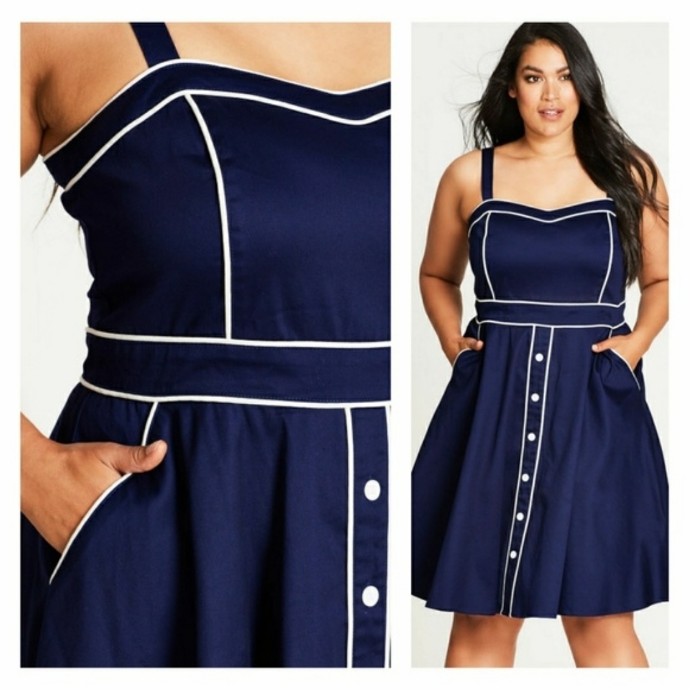 City chic retro dress